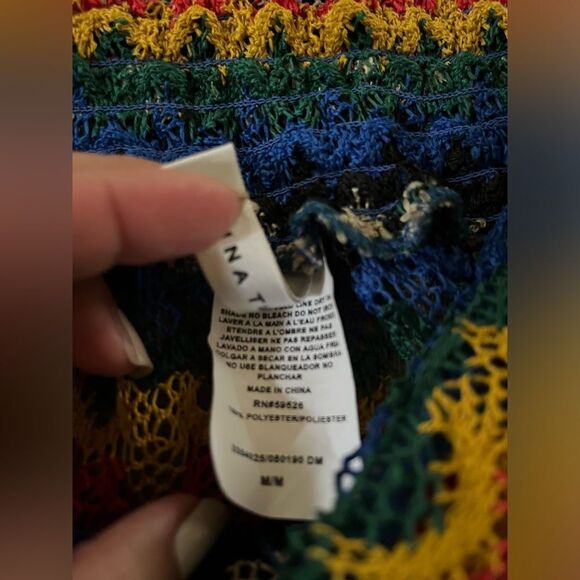 Trina Turk Iseree Crochet Short Swim Cover Up in Multi Color Size Med - Picture 6 of 8